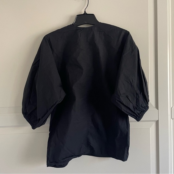 By Malene Birger Piamontes Organic Cotton V-Neck Blouse 20688 - Picture 3 of 8